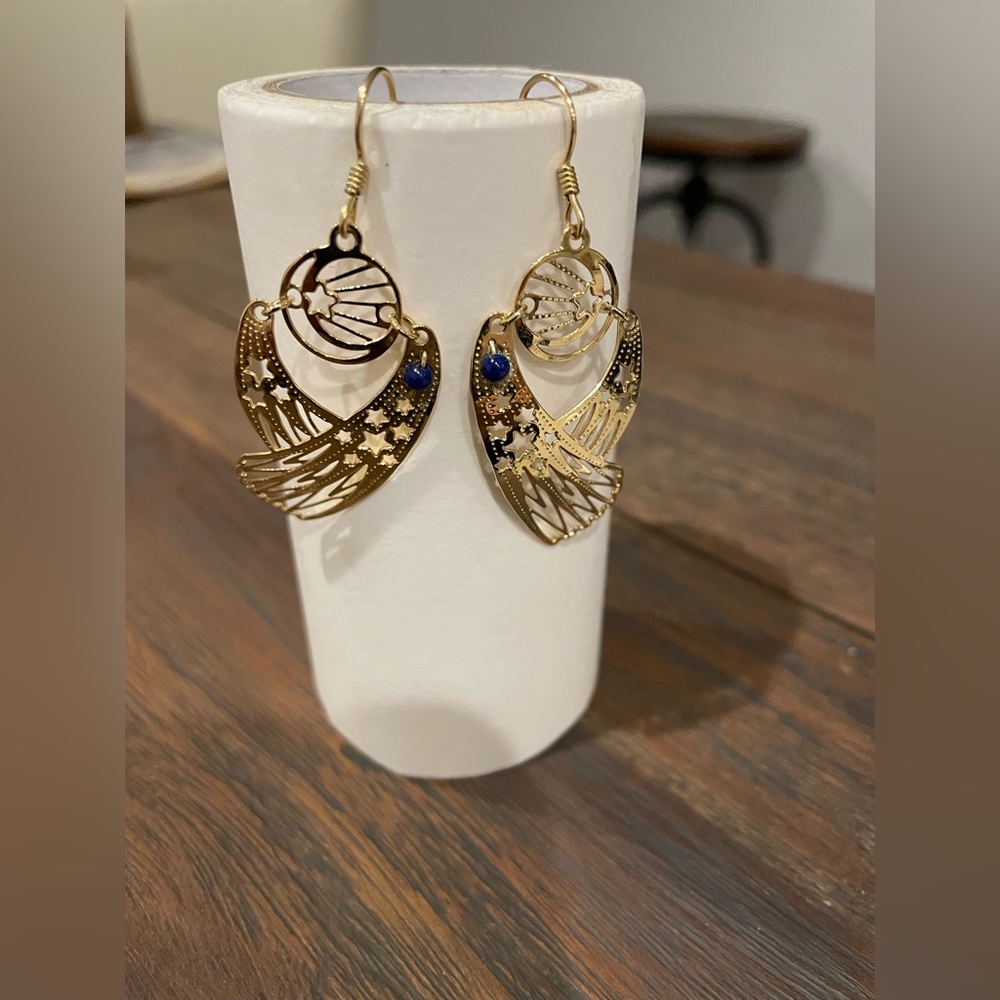 Sweet little faux gold earrings